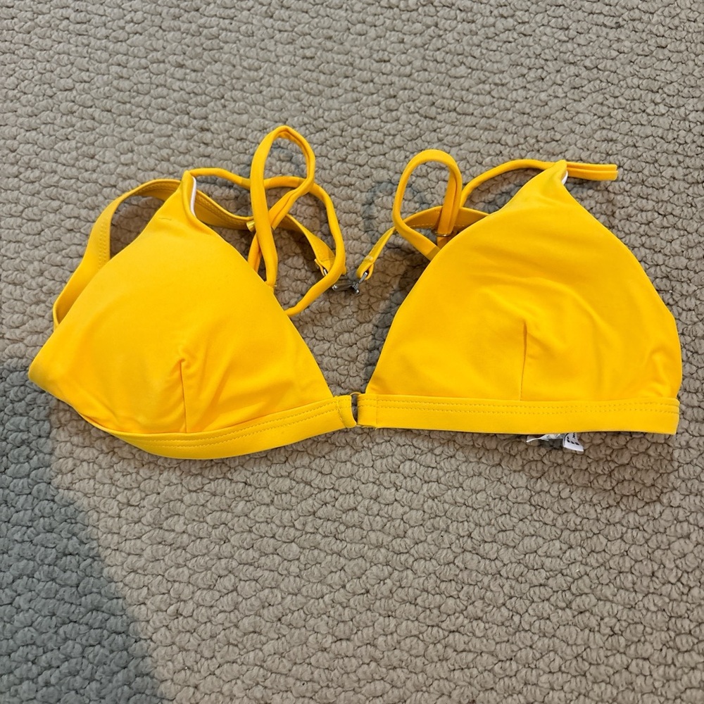 Princess Polly Vibrant Yellow/Orange Bikini Top